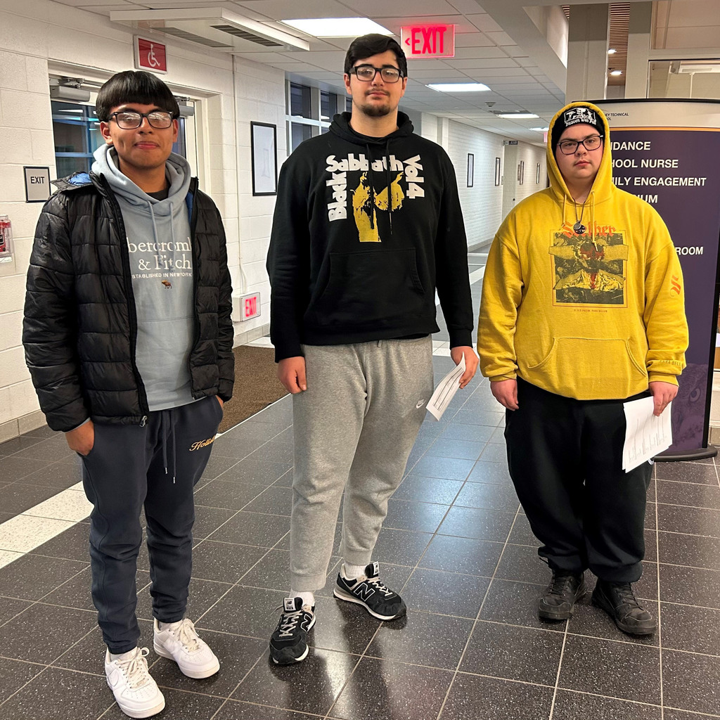 students posing