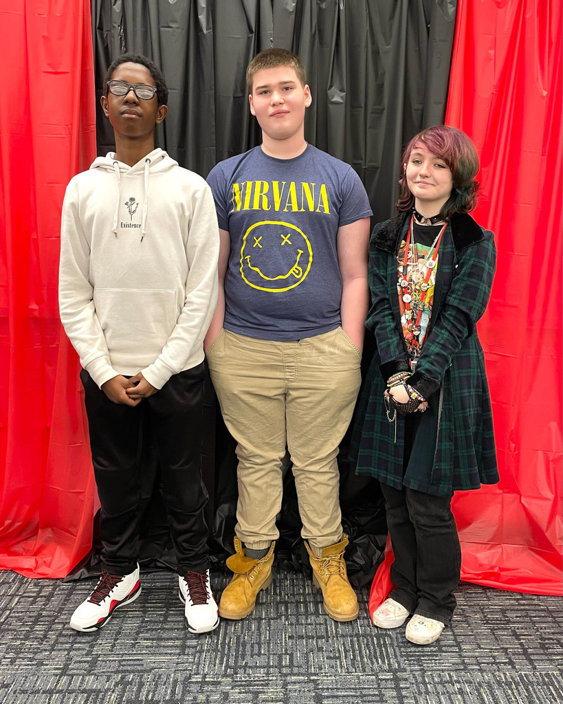 students posing