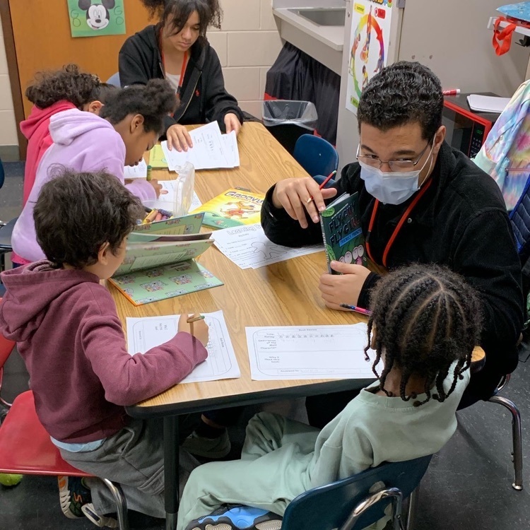 students working