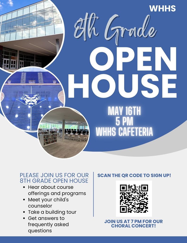 8th grade open house flyer