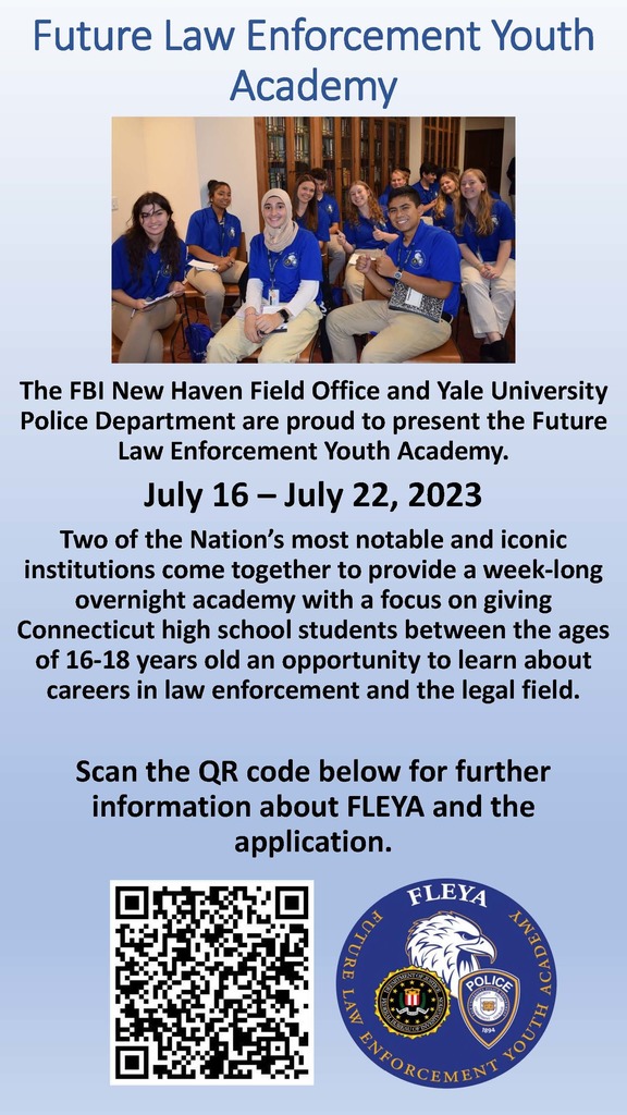 future law enforcement youth academy flyer