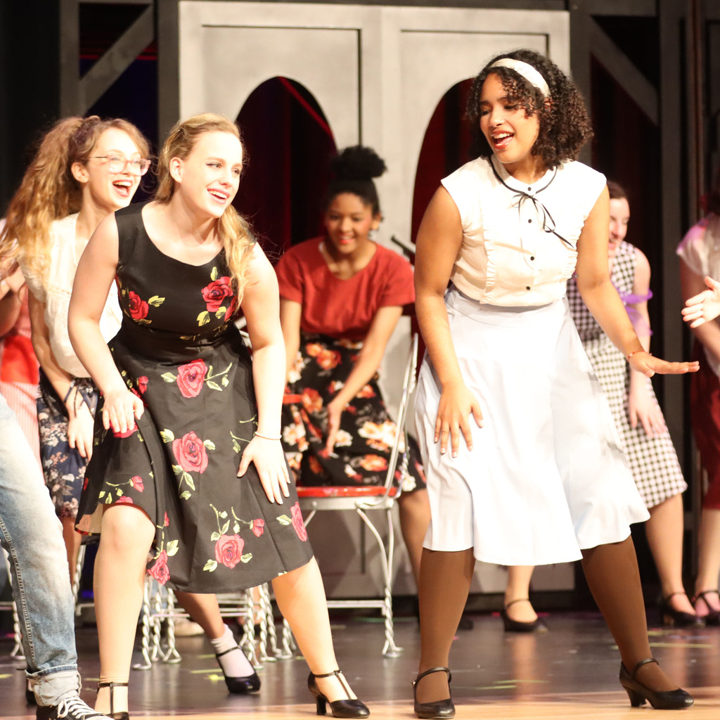 students performing grease