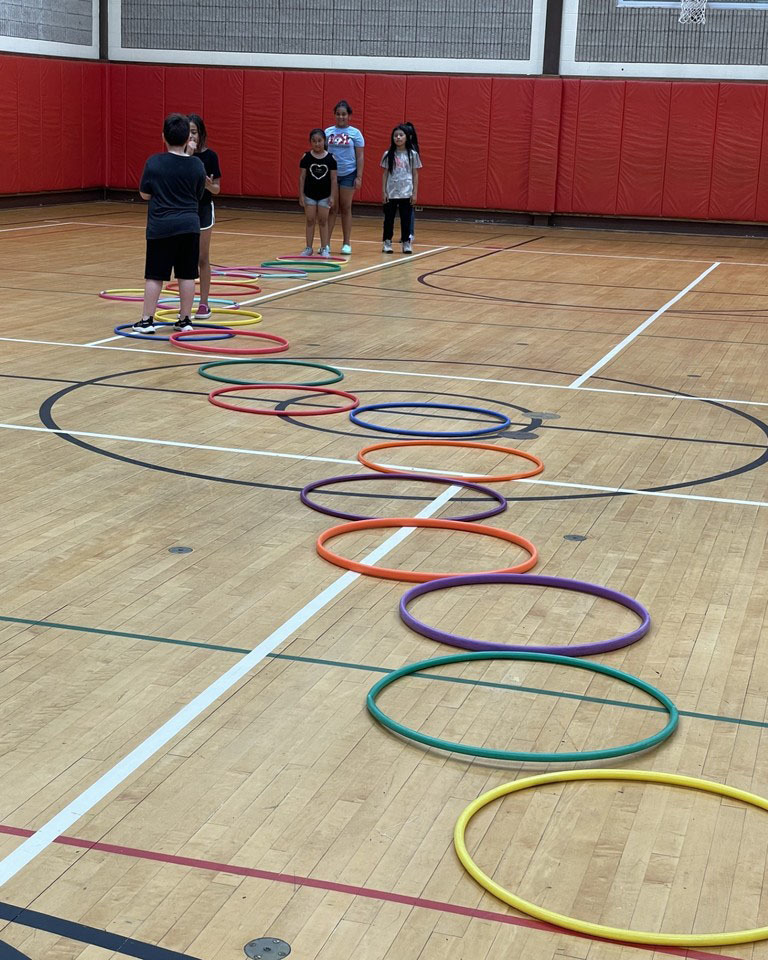 students at summer camp